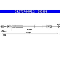 ATE 24.3727-0453.2 Seilzug, Feststellbremse