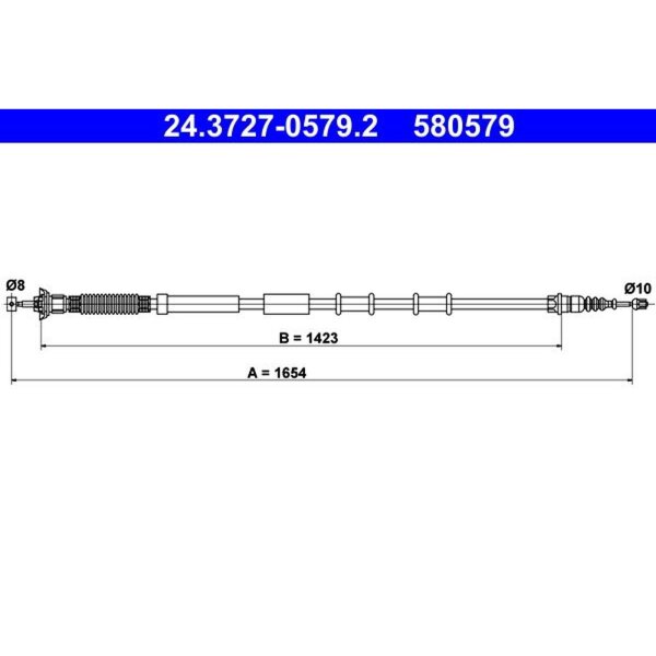 ATE 24.3727-0579.2 Seilzug, Feststellbremse
