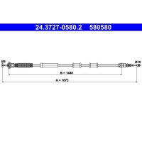 ATE 24.3727-0580.2 Seilzug, Feststellbremse