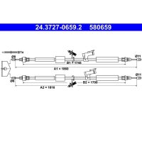 ATE 24.3727-0659.2 Seilzug, Feststellbremse