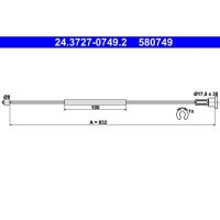 ATE 24.3727-0749.2 Seilzug, Feststellbremse