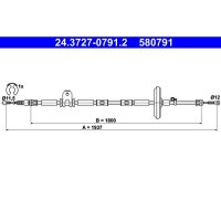 ATE 24.3727-0791.2 Seilzug, Feststellbremse