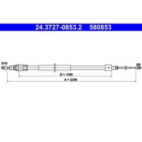 ATE 24.3727-0853.2 Seilzug, Feststellbremse