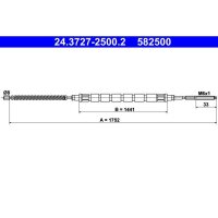 ATE 24.3727-2500.2 Seilzug, Feststellbremse