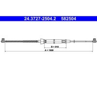 ATE 24.3727-2504.2 Seilzug, Feststellbremse