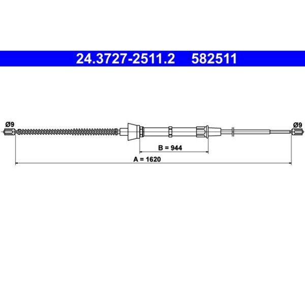 ATE 24.3727-2511.2 Seilzug, Feststellbremse
