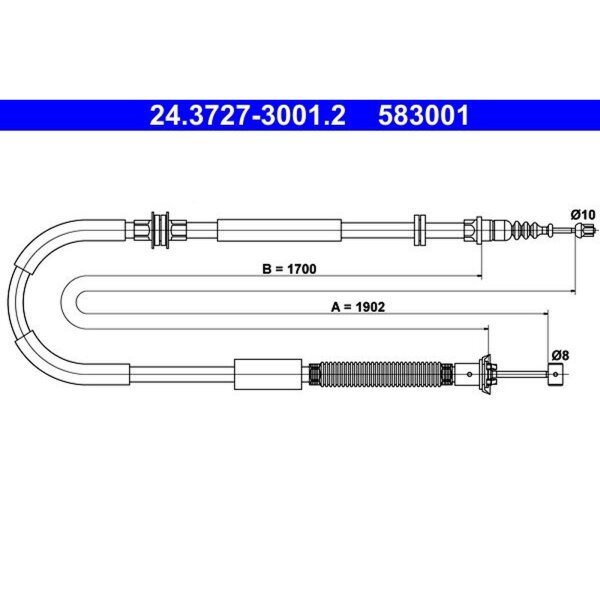 ATE 24.3727-3001.2 Seilzug, Feststellbremse