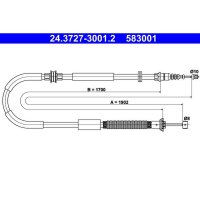 ATE 24.3727-3001.2 Seilzug, Feststellbremse