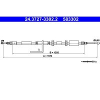 ATE 24.3727-3302.2 Seilzug, Feststellbremse