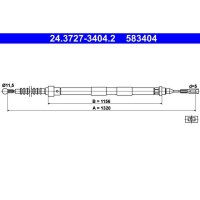 ATE 24.3727-3404.2 Seilzug, Feststellbremse