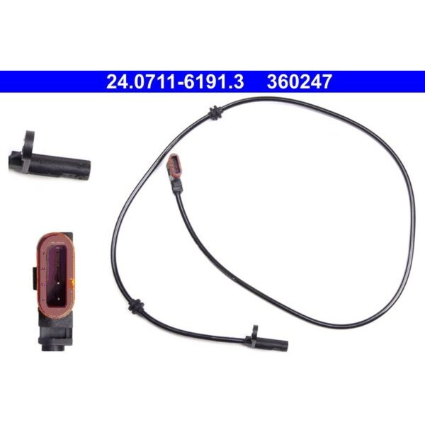 ATE 24.0711-6191.3 Sensor, Raddrehzahl