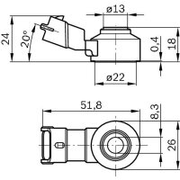 BOSCH 0 261 231 173 Klopfsensor