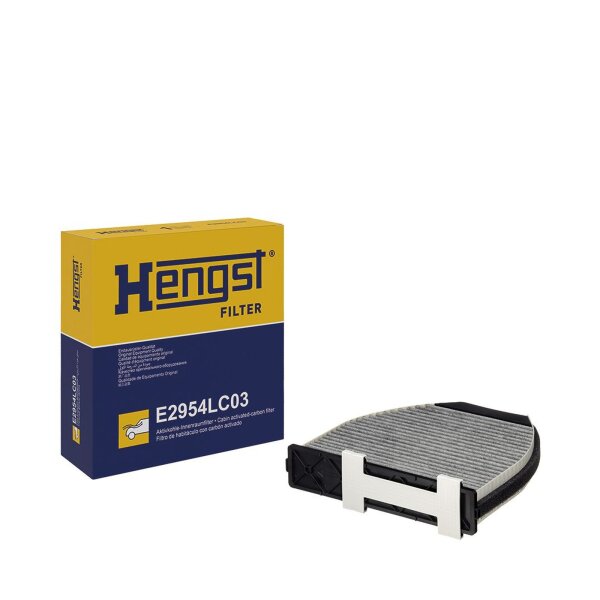 Innenraum-Pollenfilter HENGST FILTER E2954LC03 Aktivkohle 282x262x58 - 1 Stück
