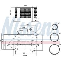 NISSENS 90717 Ölkühler, Motoröl