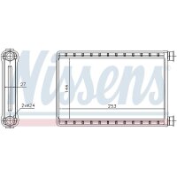 NISSENS 70523 Wärmetauscher, Innenraumheizung
