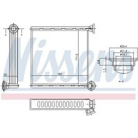 NISSENS 73980 Wärmetauscher, Innenraumheizung
