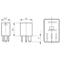 BOSCH 0 332 207 402 Relais, Arbeitsstrom