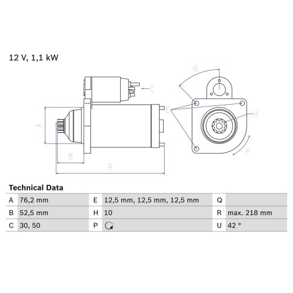 BOSCH 0 986 020 240 Starter