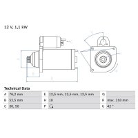 BOSCH 0 986 020 240 Starter