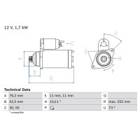 BOSCH 0 986 020 280 Starter