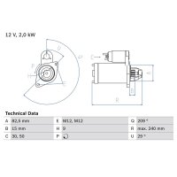 BOSCH 0 986 021 610 Starter