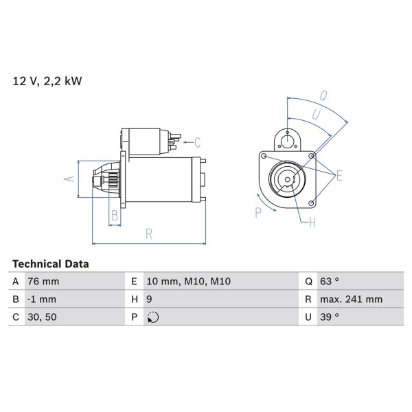 BOSCH 0 986 021 620 Starter