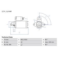 BOSCH 0 986 022 930 Starter