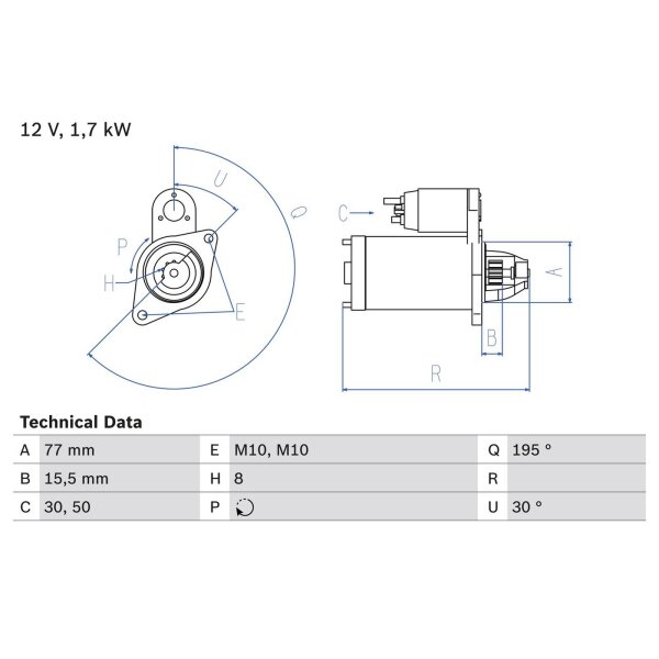 BOSCH 0 986 023 600 Starter