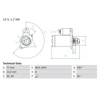BOSCH 0 986 023 600 Starter