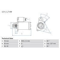 BOSCH 0 986 023 940 Starter