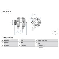 BOSCH 0 986 041 740 Generator