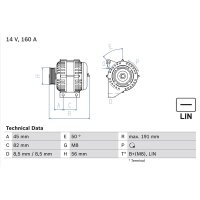 BOSCH 0 986 047 500 Generator