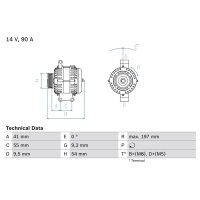 BOSCH 0 986 048 771 Generator