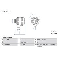 BOSCH 0 986 049 000 Generator
