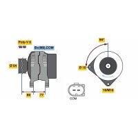 BOSCH 0 986 080 350 Generator