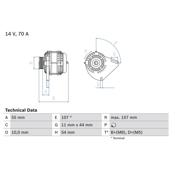 BOSCH 0 986 080 490 Generator