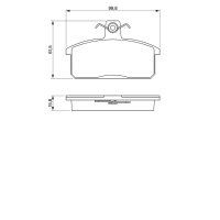 BOSCH 0 986 424 274 Bremsbelagsatz, Scheibenbremse