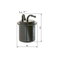 BOSCH 0 986 450 114 Kraftstofffilter