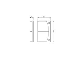 BOSCH 0 986 462 001 Bremsbelagsatz, Scheibenbremse