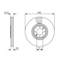 BOSCH 0 986 479 093 Bremsscheibe