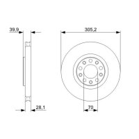 BOSCH 0 986 479 293 Bremsscheibe