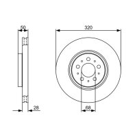 BOSCH 0 986 479 321 Bremsscheibe