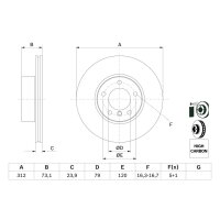 BOSCH 0 986 479 381 Bremsscheibe