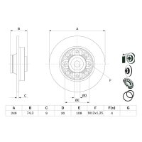 BOSCH 0 986 479 400 Bremsscheibe