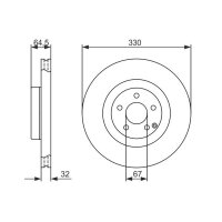 BOSCH 0 986 479 415 Bremsscheibe