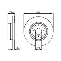BOSCH 0 986 479 443 Bremsscheibe