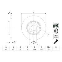 BOSCH 0 986 479 467 Bremsscheibe