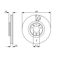 BOSCH 0 986 479 529 Bremsscheibe