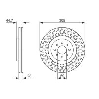 BOSCH 0 986 479 570 Bremsscheibe