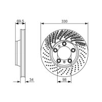 BOSCH 0 986 479 579 Bremsscheibe